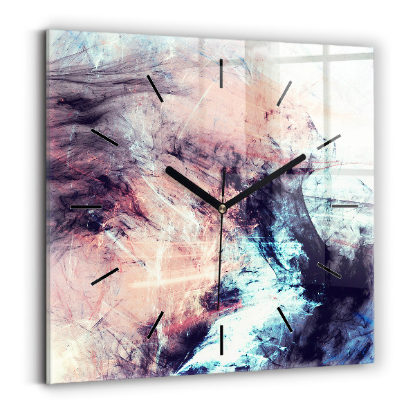 Reloj de pared cuadrado Imagen abstracta
