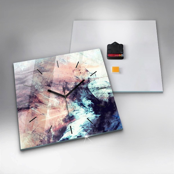 Reloj de pared cuadrado Imagen abstracta