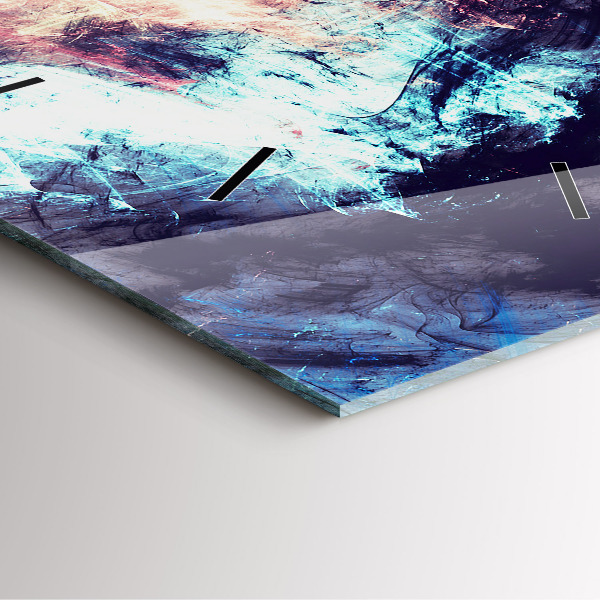 Reloj de pared cuadrado Imagen abstracta