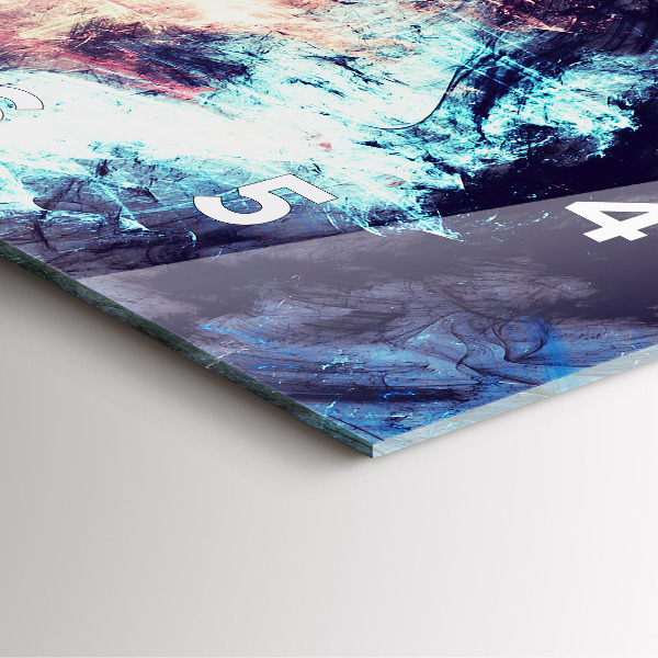 Reloj de pared cuadrado Imagen abstracta