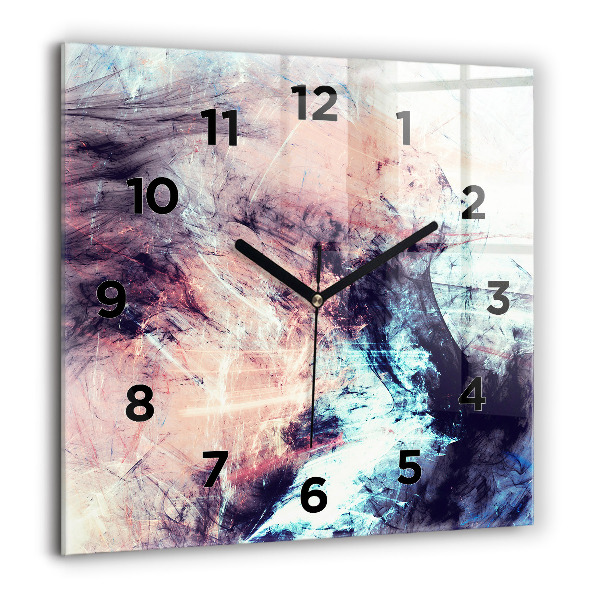 Reloj de pared cuadrado Imagen abstracta