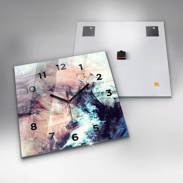 Reloj de pared cuadrado Imagen abstracta