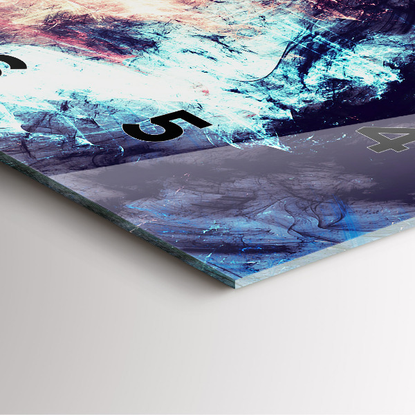 Reloj de pared cuadrado Imagen abstracta