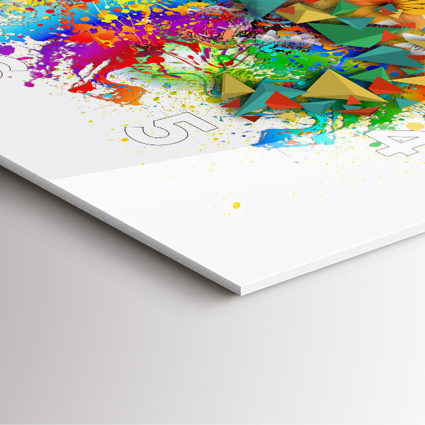 Reloj de pared cuadrado Armonía floral con mariposas