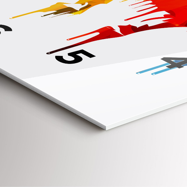 Reloj de pared cuadrado Elefante pintado de colores