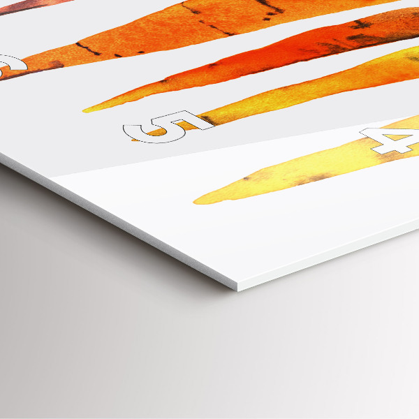 Reloj cuadrado Ilustración de zanahorias