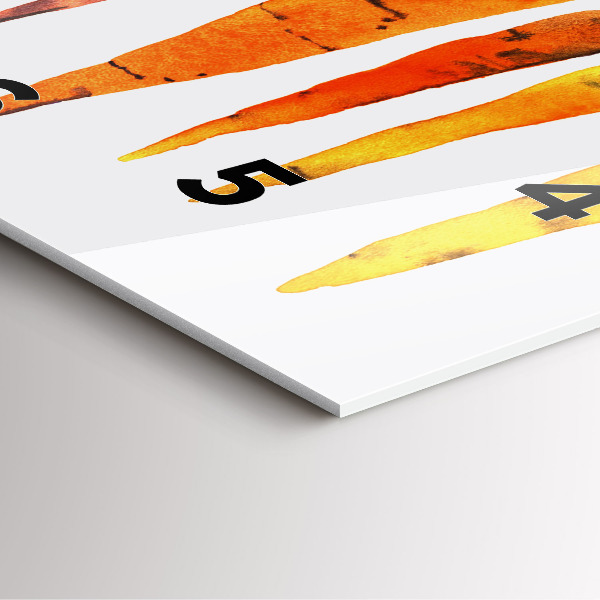 Reloj cuadrado Ilustración de zanahorias