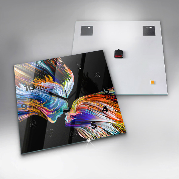 Reloj de pared cuadrado Arte emocional