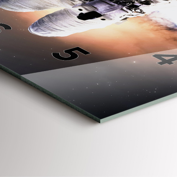 Reloj cuadrado Astronauta en el espacio