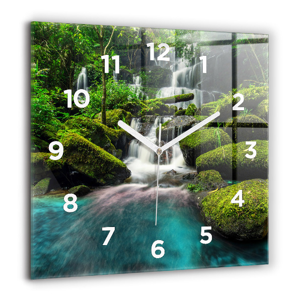 Reloj de pared cuadrado Cascada Tailandia