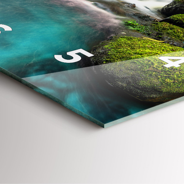 Reloj de pared cuadrado Cascada Tailandia