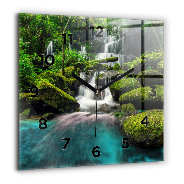 Reloj de pared cuadrado Cascada Tailandia
