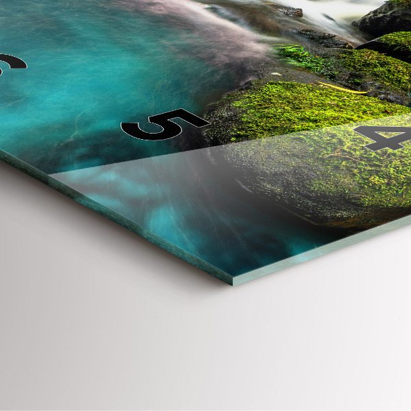 Reloj de pared cuadrado Cascada Tailandia