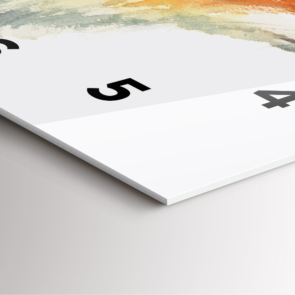 Reloj cuadrado Acuarela joven zorro