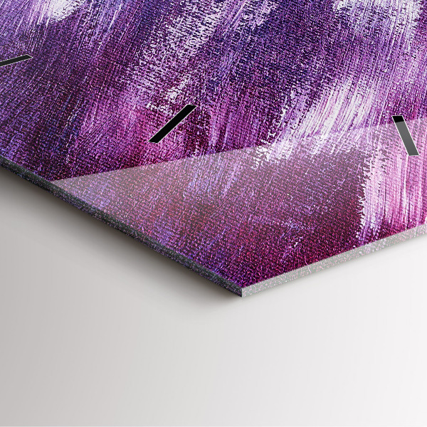 Reloj de pared cuadrado Textura de pintura acrílica