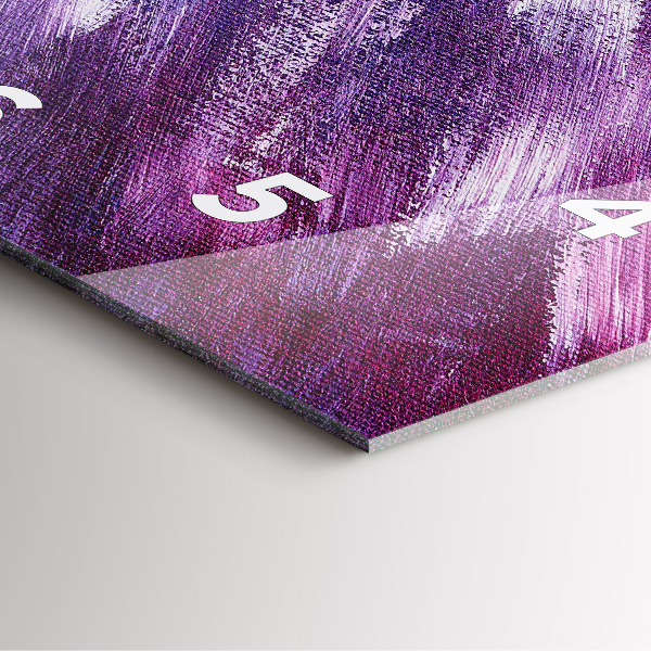 Reloj de pared cuadrado Textura de pintura acrílica