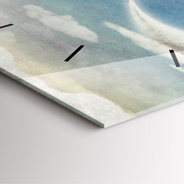 Reloj cuadrado Chica en la luna