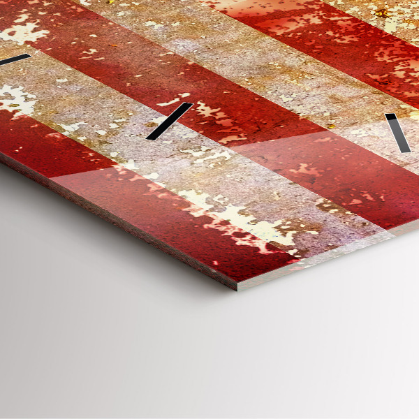 Reloj cuadrado Bandera de EE.UU. en estilo vintage