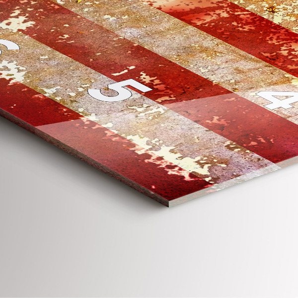 Reloj cuadrado Bandera de EE.UU. en estilo vintage