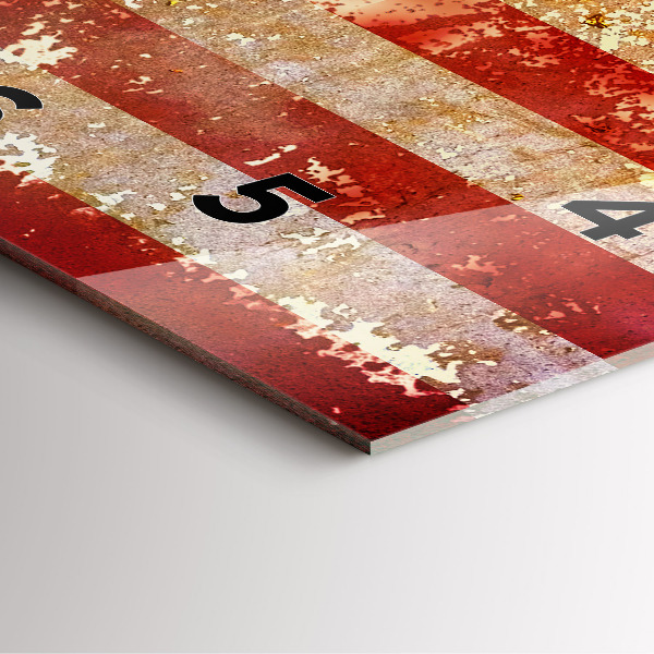 Reloj cuadrado Bandera de EE.UU. en estilo vintage