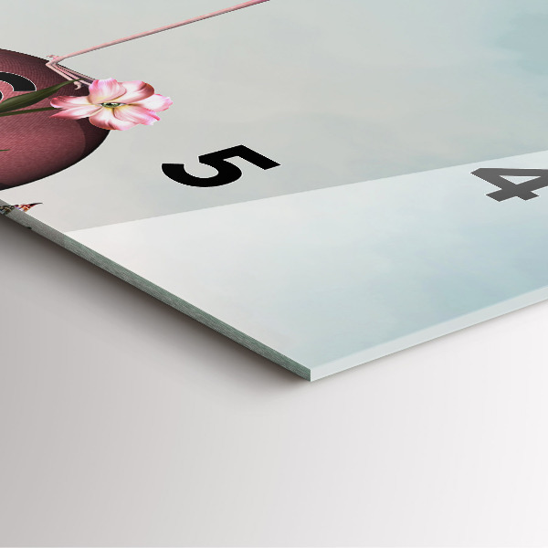 Reloj de pared cuadrado Flamenco surrealista