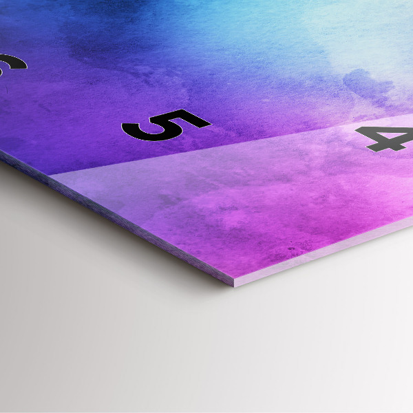 Reloj cuadrado Manchas de colores