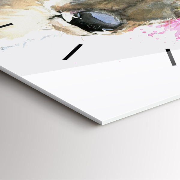 Reloj de pared cuadrado Ciervos del bosque