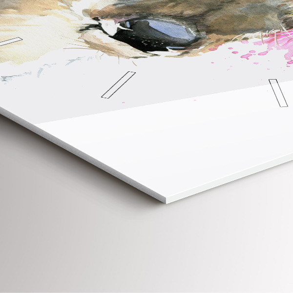 Reloj de pared cuadrado Ciervos del bosque