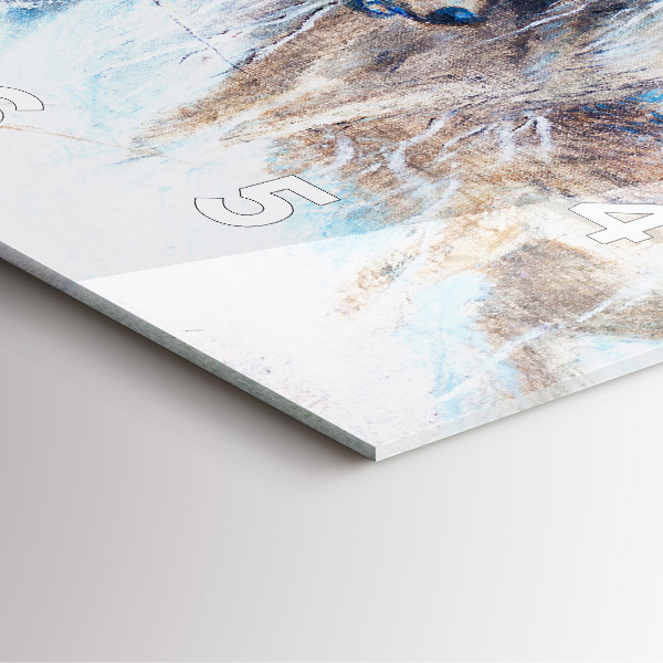 Reloj cuadrado Lobos en el bosque