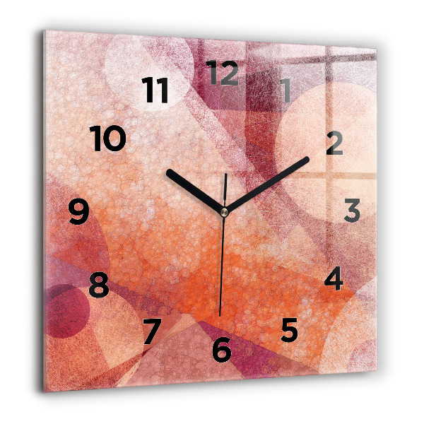 Reloj cuadrado Abstracción geométrica
