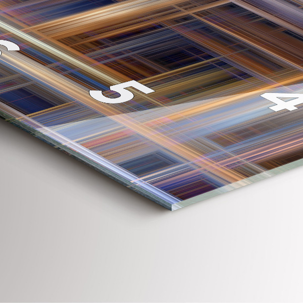 Reloj de pared cuadrado Abstracción geométrica