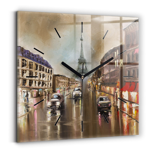 Reloj cuadrado Ciudad de París