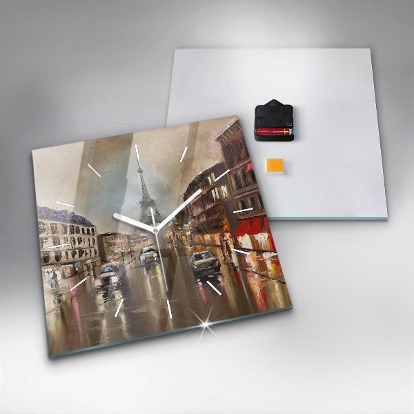 Reloj cuadrado Ciudad de París