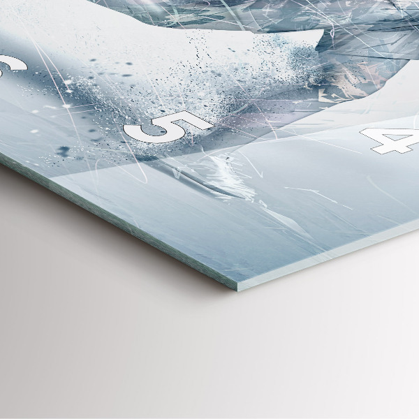 Reloj de pared cuadrado Hombre corriendo