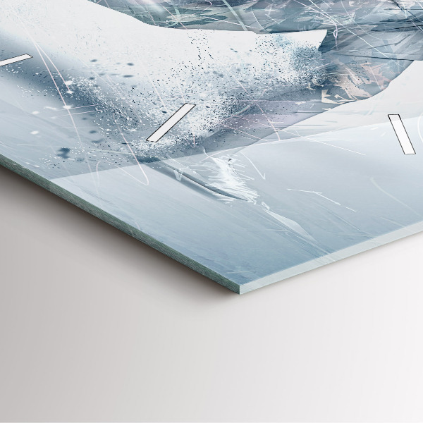 Reloj de pared cuadrado Hombre corriendo