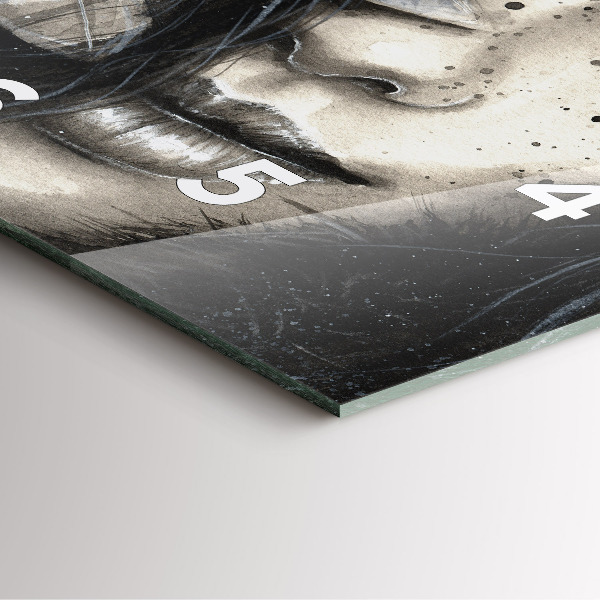 Reloj cuadrado Retrato pintado