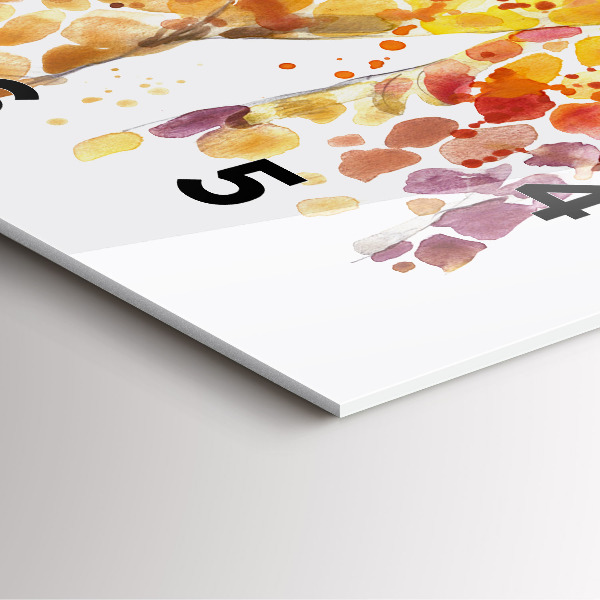 Reloj cuadrado Jirafa acuarela