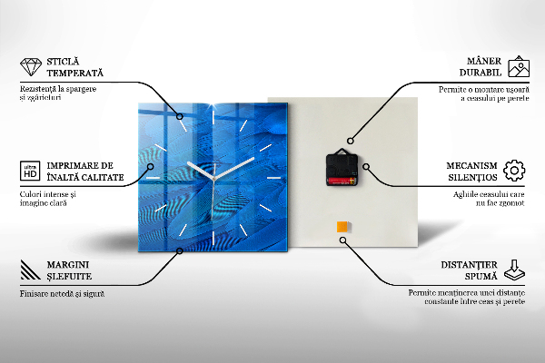 Reloj de pared cuadrado Venta abstracta
