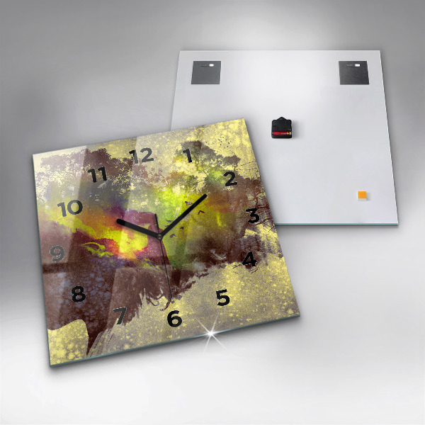 Reloj cuadrado Mujer en el bosque