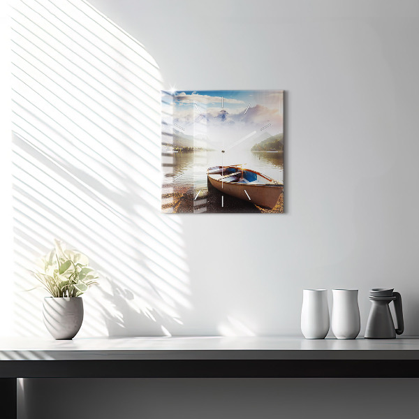 Reloj cuadrado Vista de lago