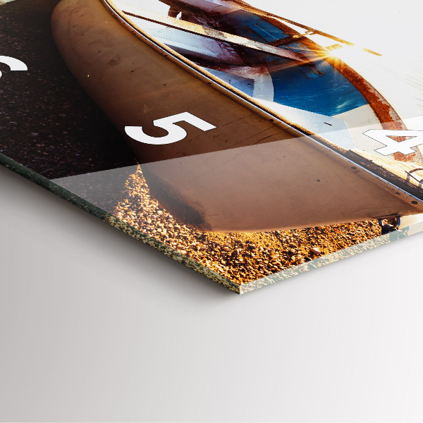 Reloj cuadrado Vista de lago