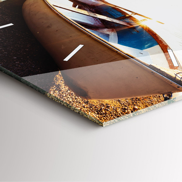 Reloj cuadrado Vista de lago