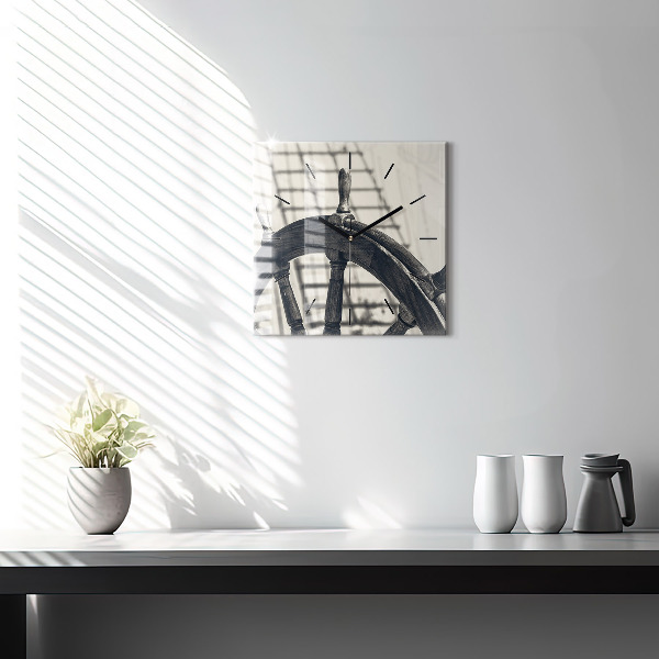 Reloj cuadrado Barco antiguo