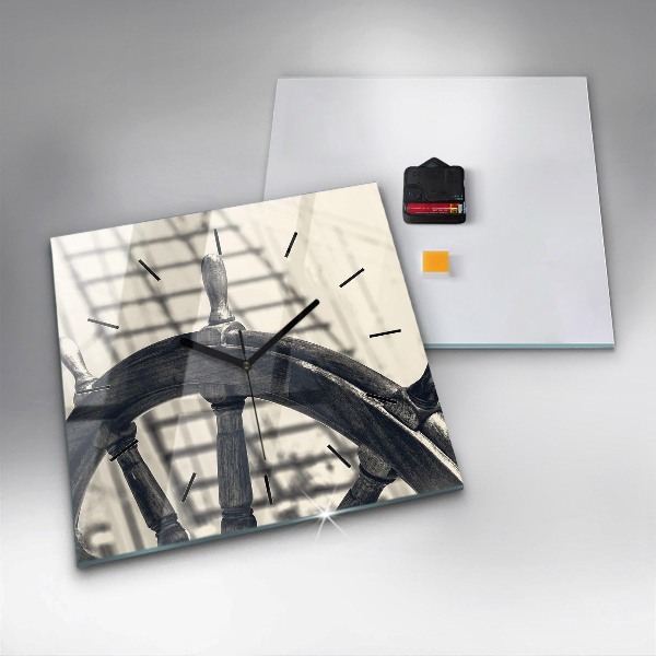 Reloj cuadrado Barco antiguo