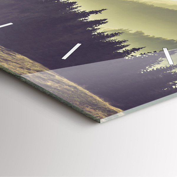 Reloj cuadrado Laderas neblinosas