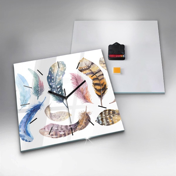 Reloj de pared cuadrado Ilustración de arte retro