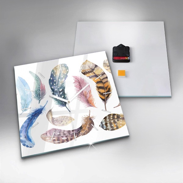 Reloj de pared cuadrado Ilustración de arte retro