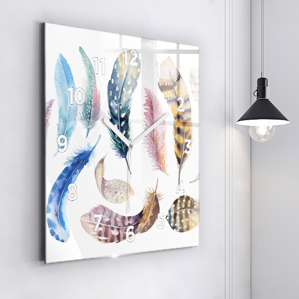 Reloj de pared cuadrado Ilustración de arte retro