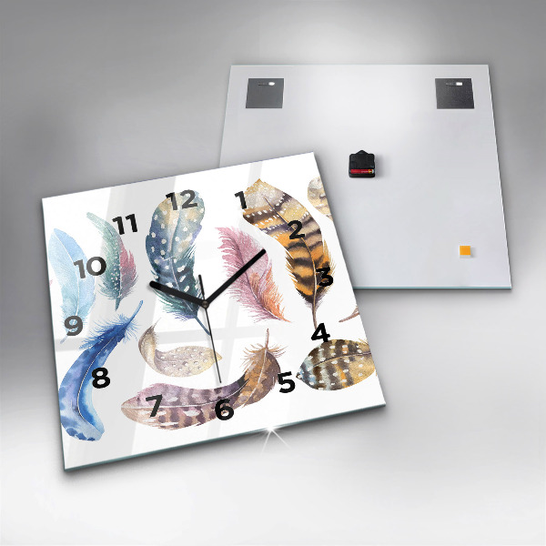 Reloj de pared cuadrado Ilustración de arte retro