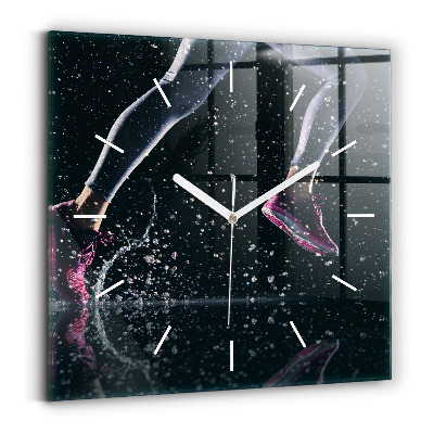 Reloj cuadrado Vida sana y correr